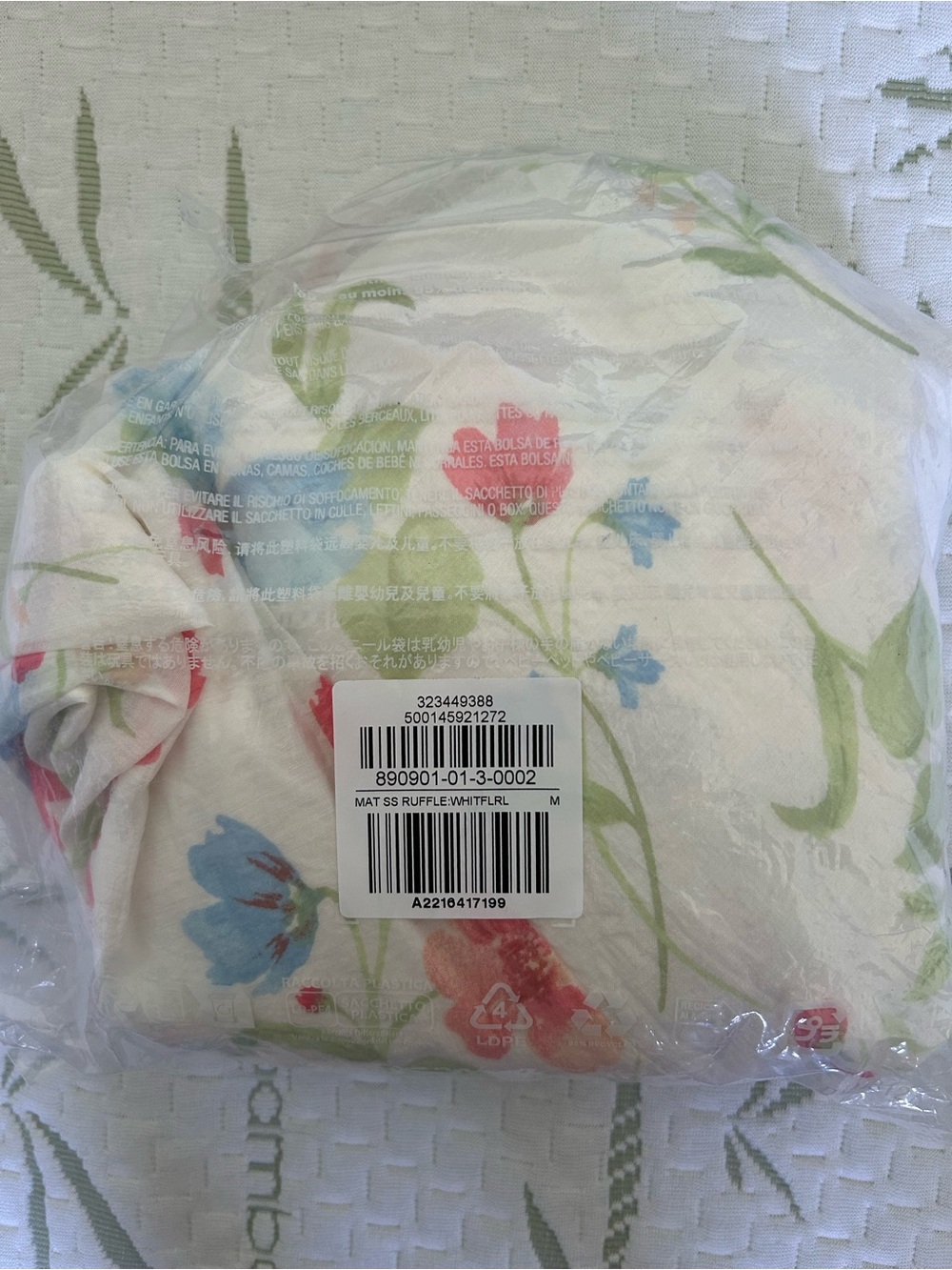 Old Navy Floral Maternity Dress eith Pink & Blue Flowers - Picture 4 of 5